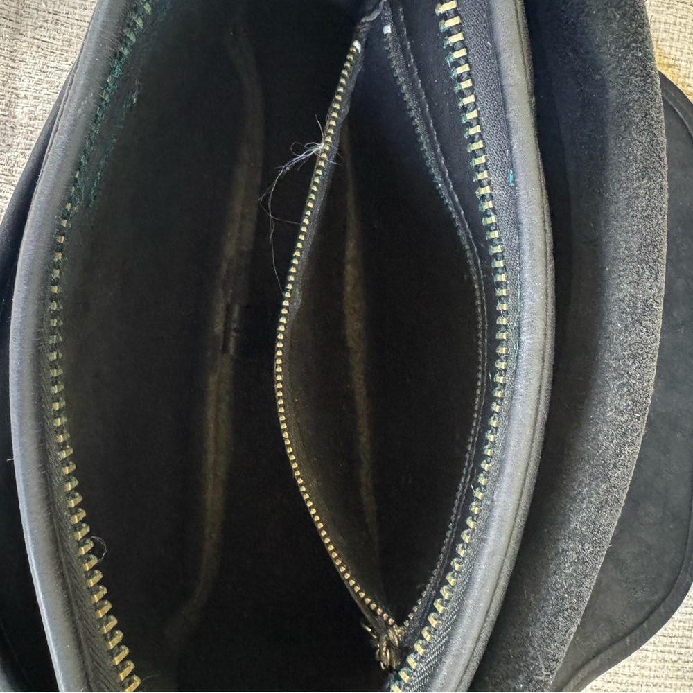 Black Leather Crossbody Bag - Picture 4 of 8
